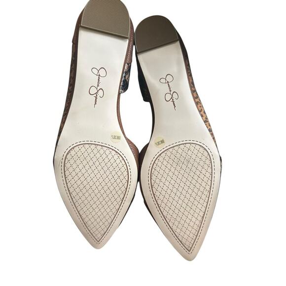 Jessica Simpson Women’s 8M Animal Print D’Orsay Pointed Toe Flats New - Picture 5 of 5